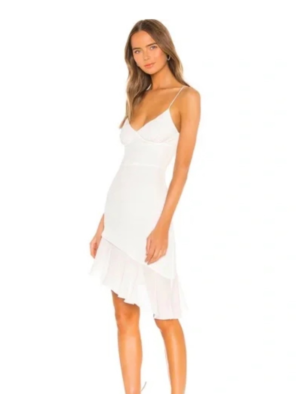 Superdown Revolve White Natasha Midi Dress NWT Size XS Bridal Wedding